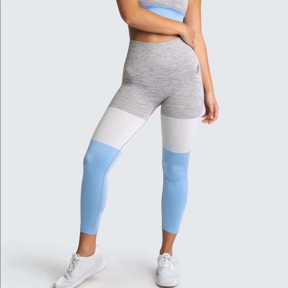 Do You Even XS blue Trinity leggings NWOT